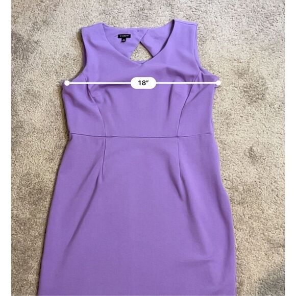 Women’s Purple Midi Sheath Dress 10 Work Office Wear - Picture 7 of 10